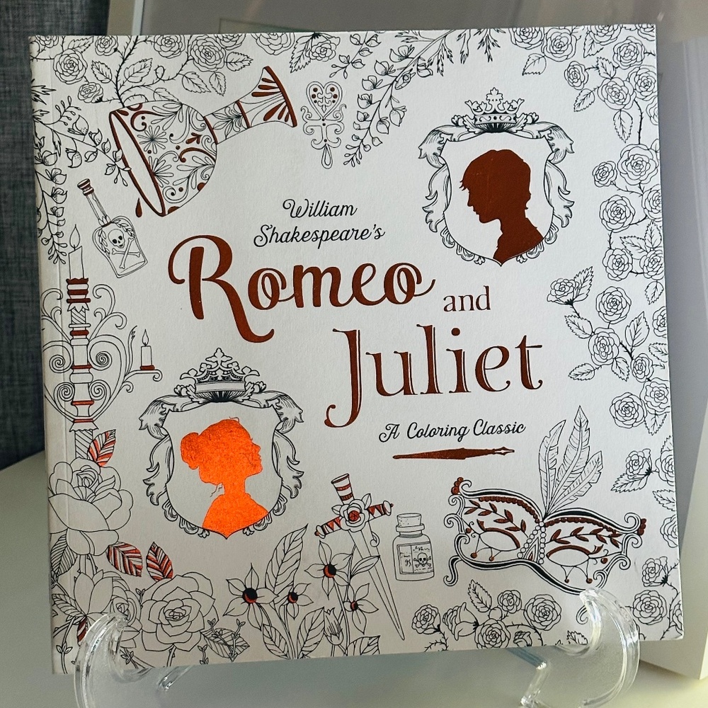 NEW William Shakespeare's Romeo & Juliet A Coloring Classic Paperback Book
